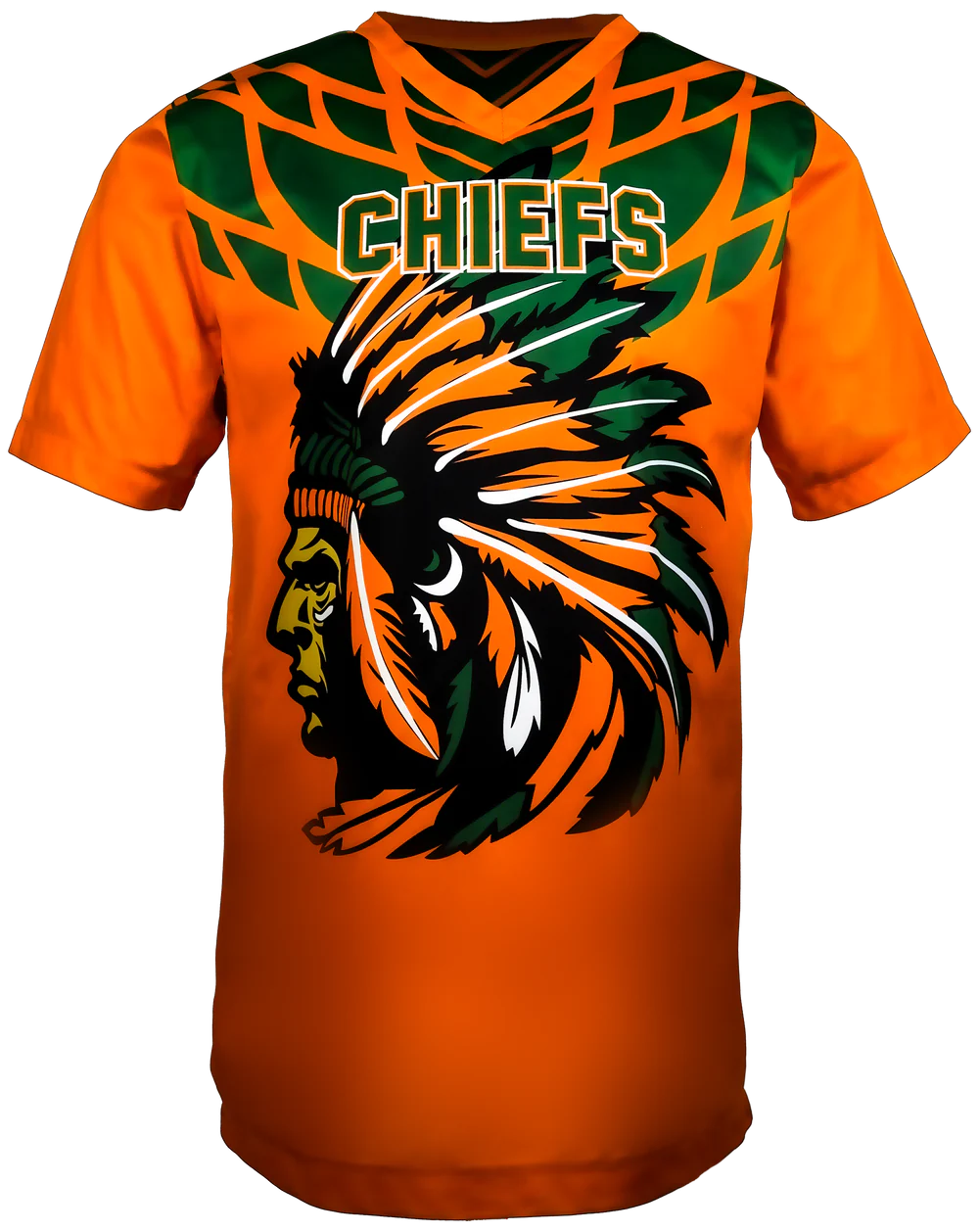 Sublimated Short Sleeve V-Neck Tee