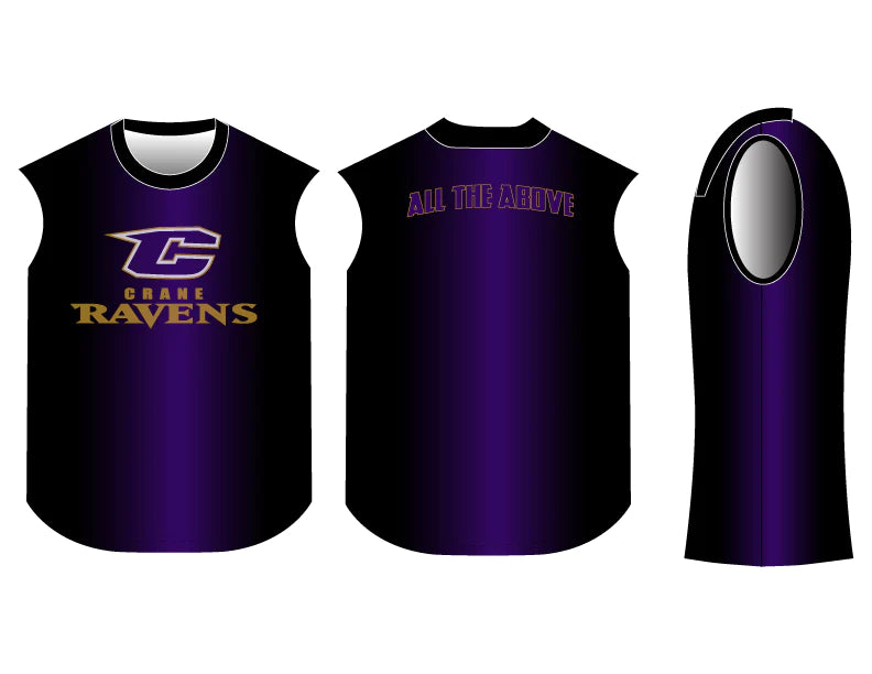 Sublimated Sleeveless Crew Neck Tee