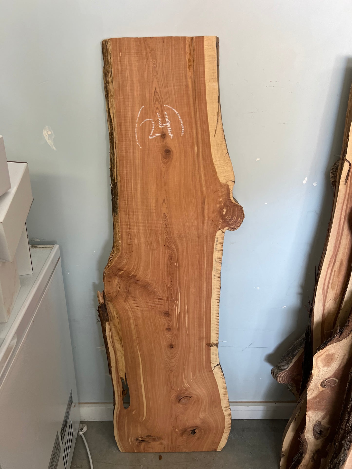 Live Edge Red Cedar Slab 55" (24)