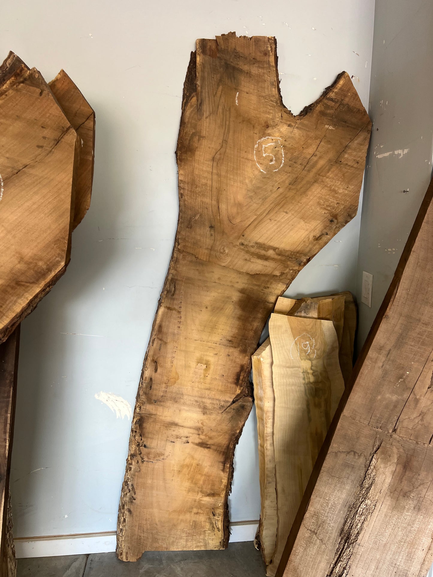 Live Edge Mesquite Slab 81" (5)