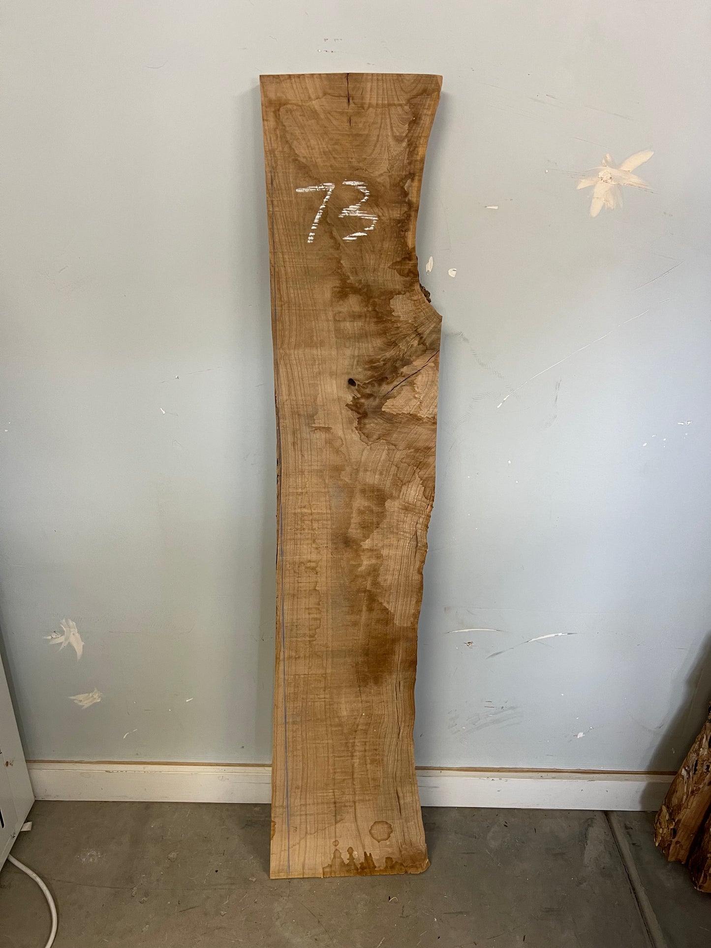 Live Edge Ash Slab 50" (73)