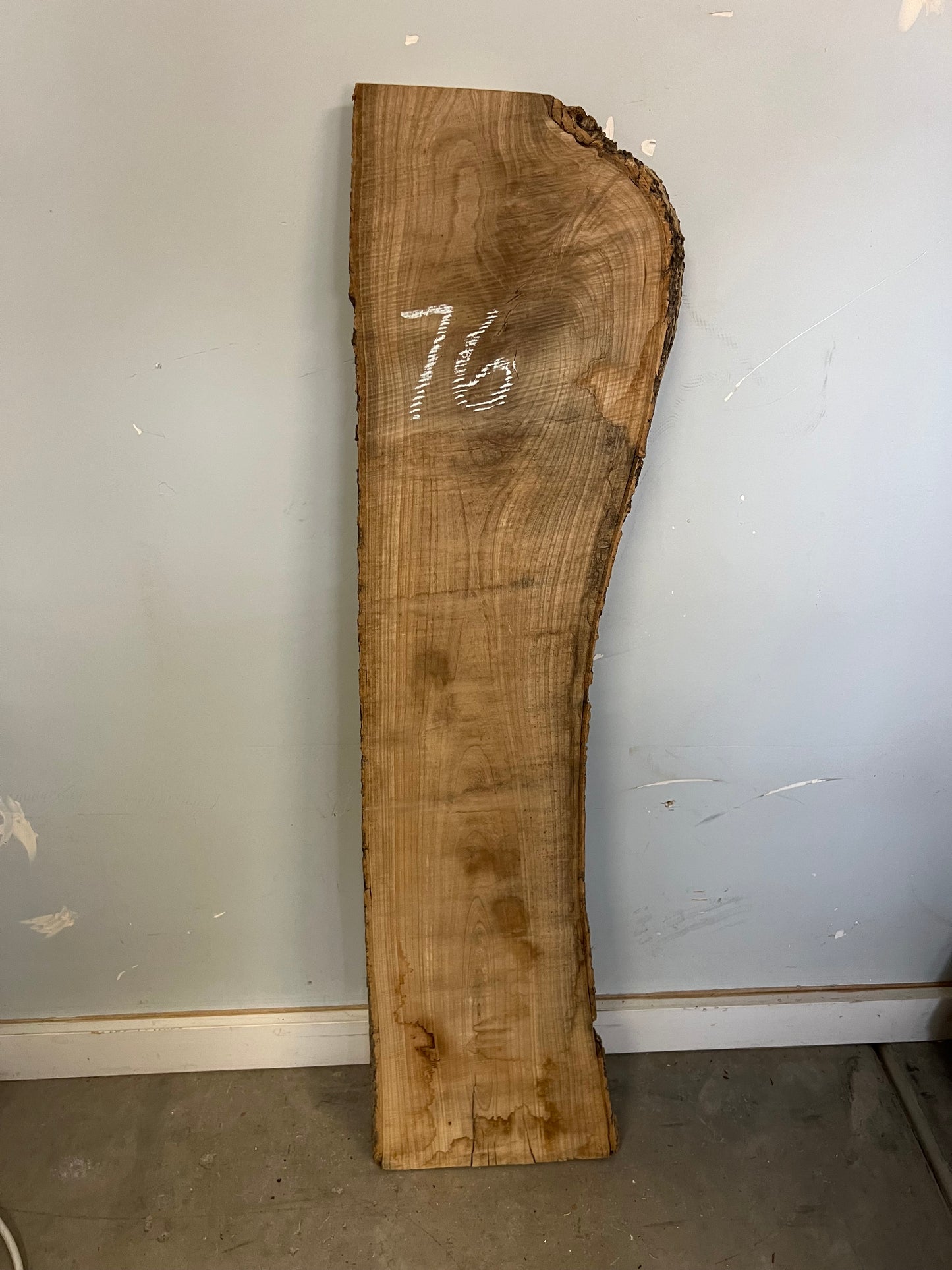 Live Edge Ash Slab 43" (76)