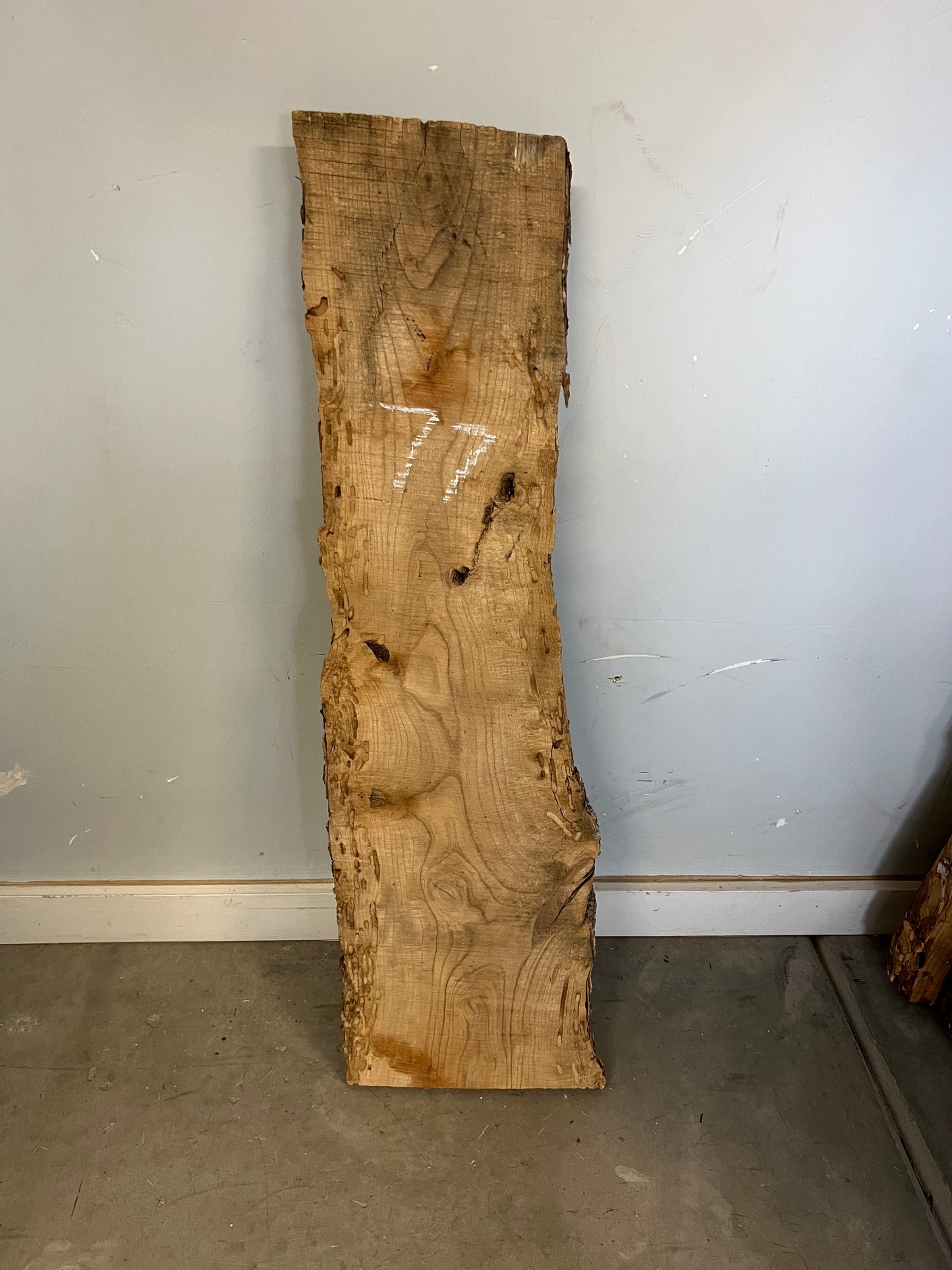 Live Edge Ash Slab 37" (77)