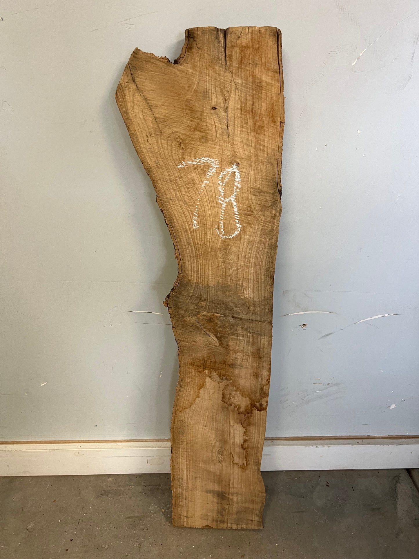 Live Edge Ash Slab 35" (78)