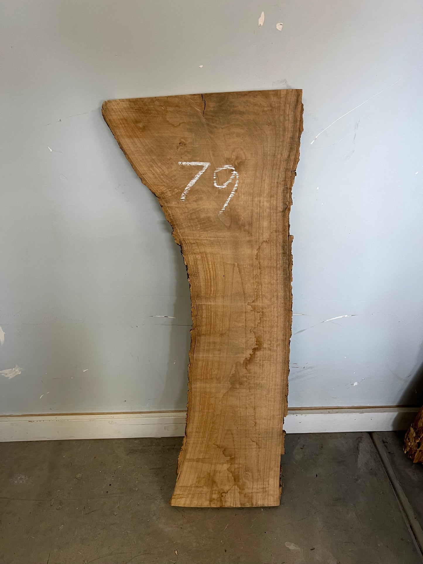 Live Edge Ash Slab 37" (79)
