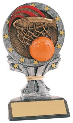 Basketball All-Star Resin Trophy
