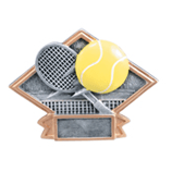 Tennis Diamond Star Resin Trophy