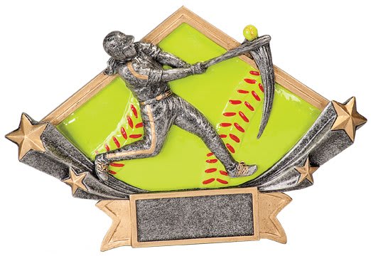 Baseball/Softball Diamond Resin Trophy