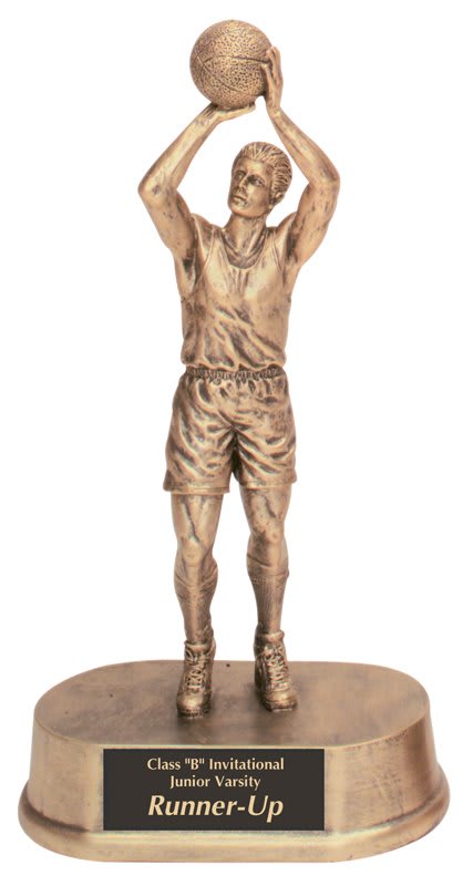 Basketball Gold Figure Resin Trophy
