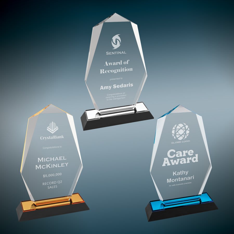Octogon Point Impress Acrylic Award