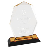 Octogon Point Impress Acrylic Award