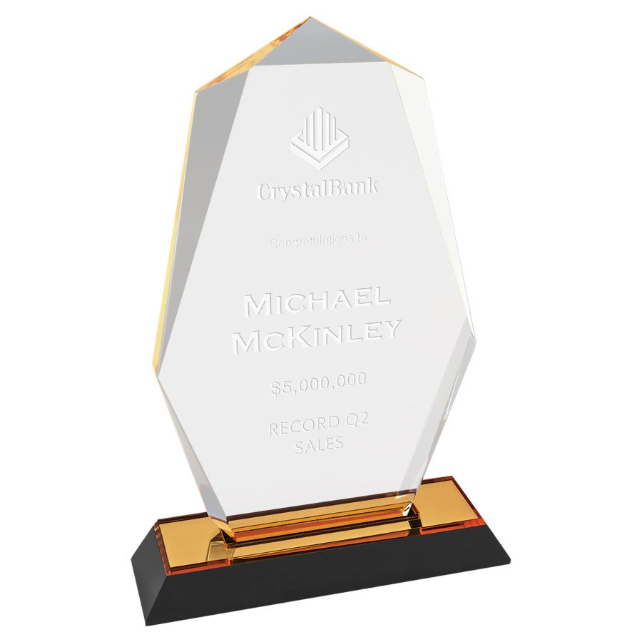 Octogon Point Impress Acrylic Award