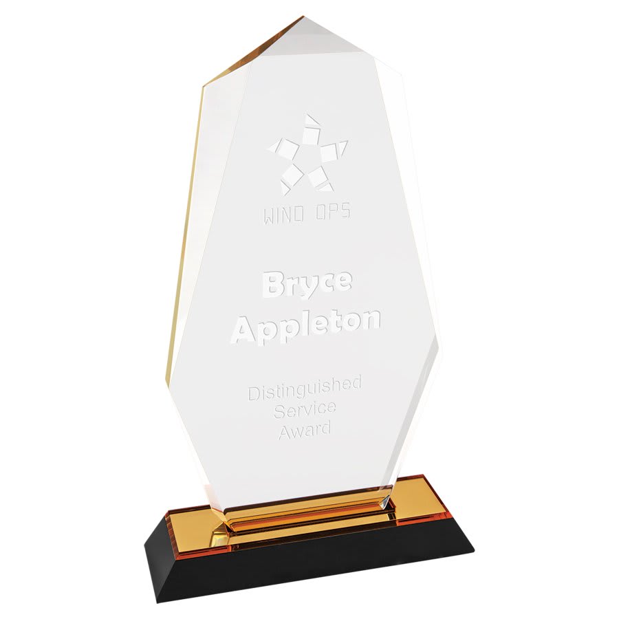 Octogon Point Impress Acrylic Award