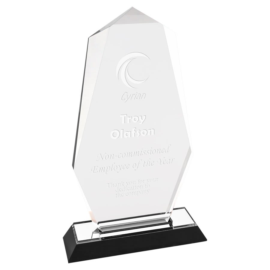 Octogon Point Impress Acrylic Award