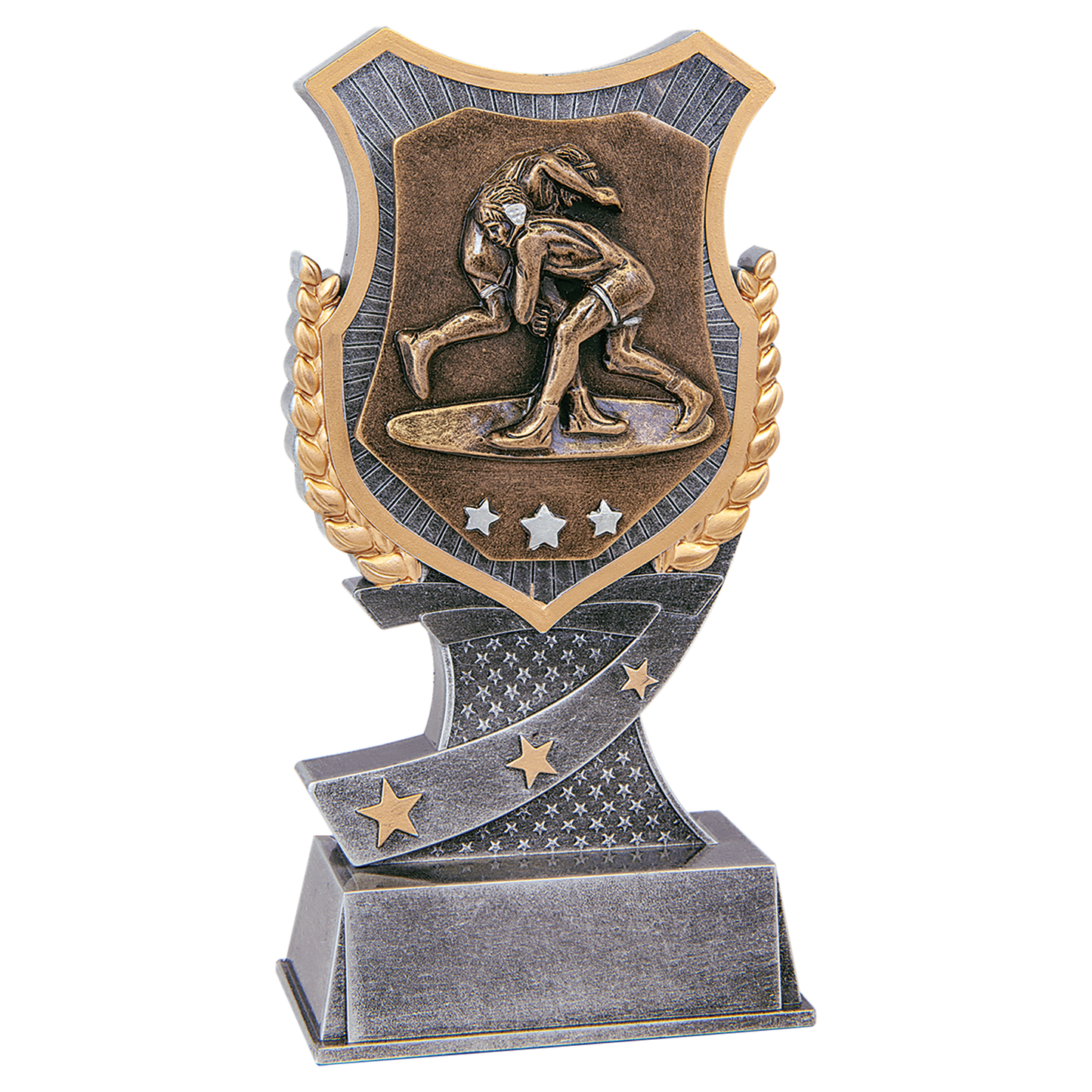 Wrestling Shield Resin Trophy