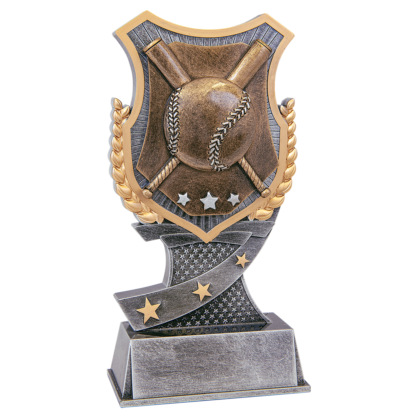Baseball/Softball Shield Resin Trophy