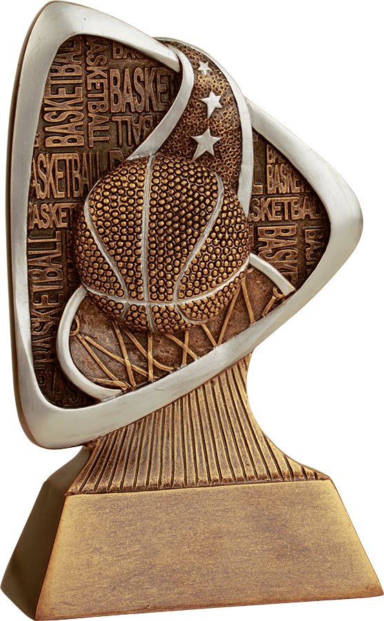Basketball Triad Resin Trophy