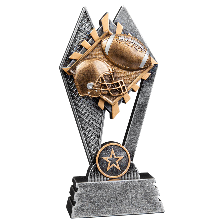Football Sun Ray Resin Trophy