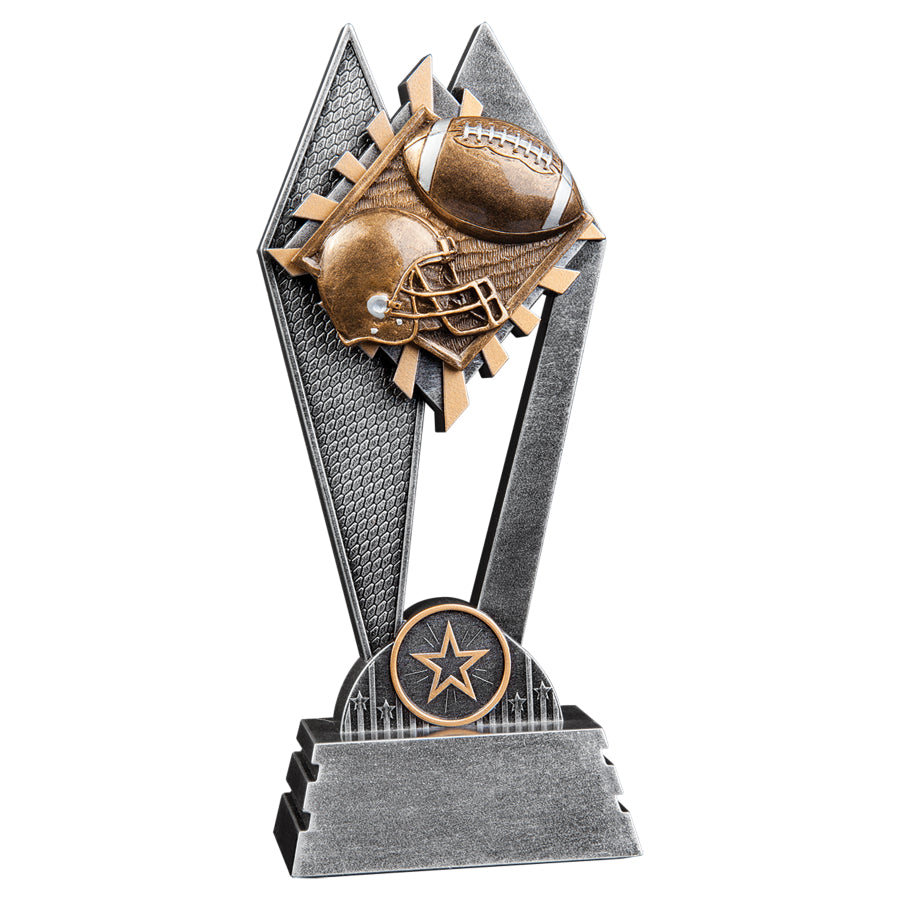 Football Sun Ray Resin Trophy