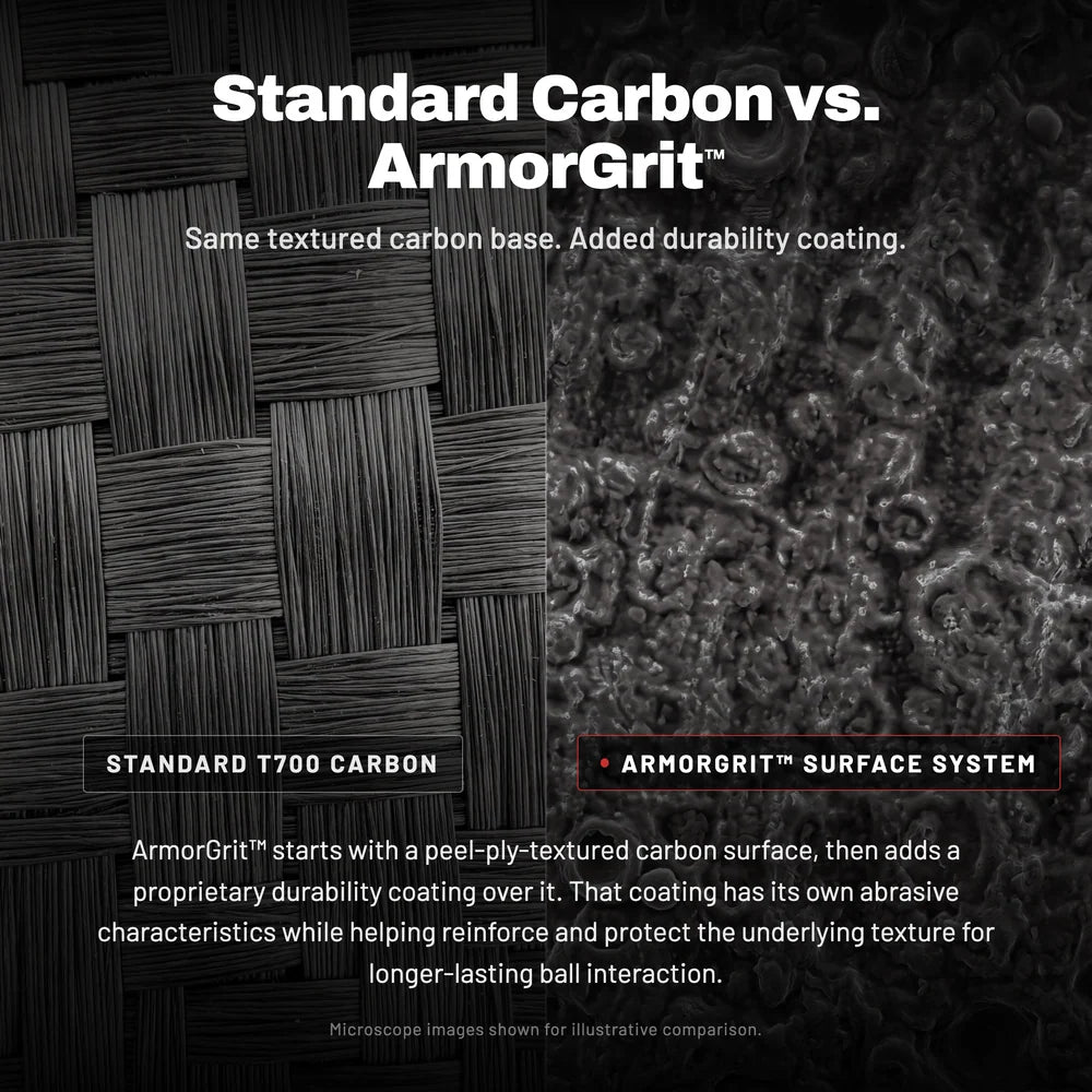Enhance ArmorGrit Surface vs Standard T700 Carbon Pickleball Paddle