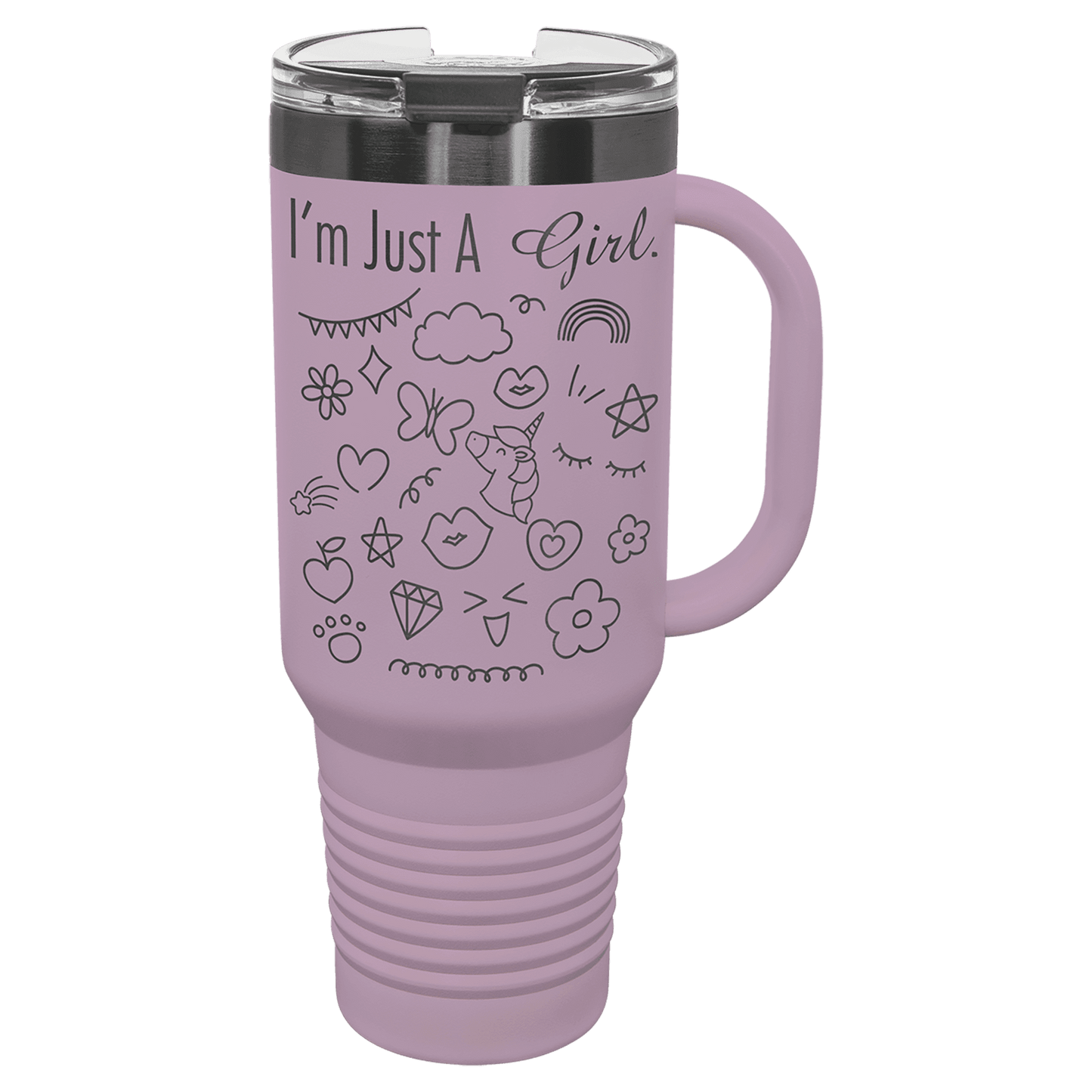 40 oz. Laser Engraved Travel Mug