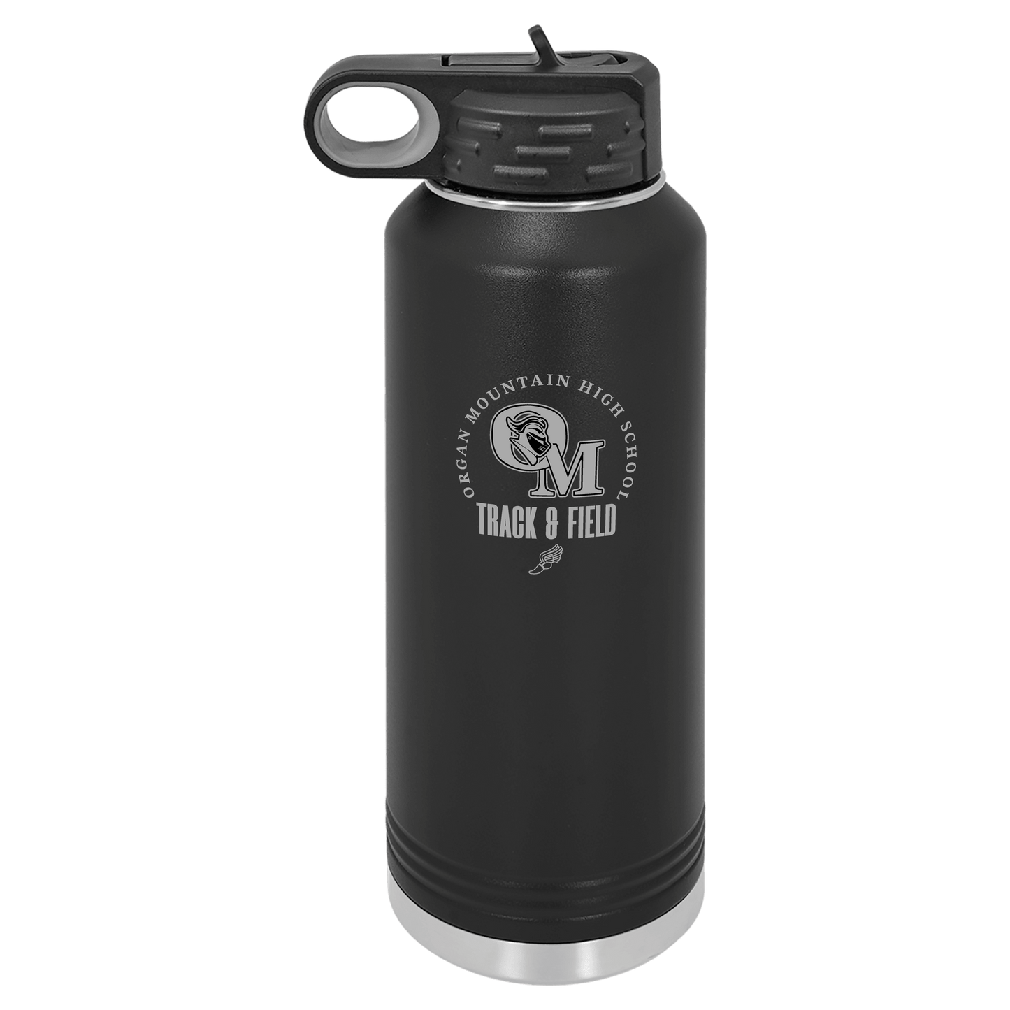 OMHS T&F 40 oz. Laser Engraved Water Bottle