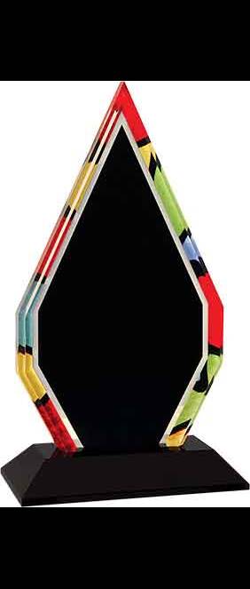 Stained Glass Diamond Acrylic Award