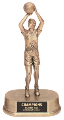Basketball Gold Figure Resin Trophy