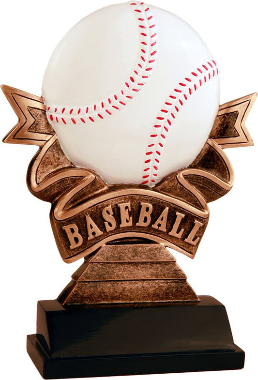 Baseball/Softball Ribbon Resin Trophy