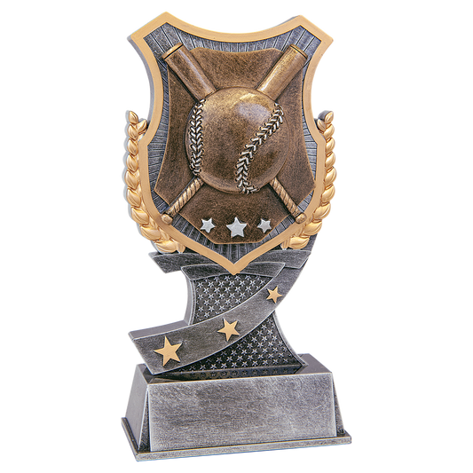 Baseball/Softball Shield Resin Trophy