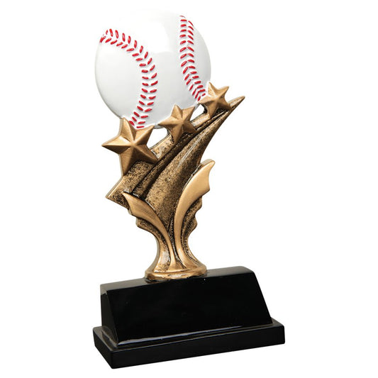 Baseball/Softball Tri Star Resin Trophy