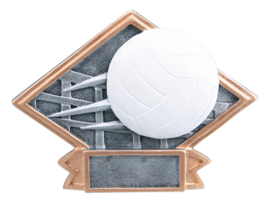 Volleyball Diamond Resin Trophy
