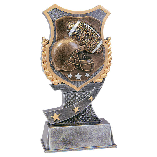 Football Shield Resin Trophy